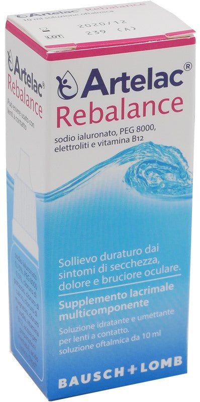 gmm farma artelac rebalance gocce oculari 10 ml artelac