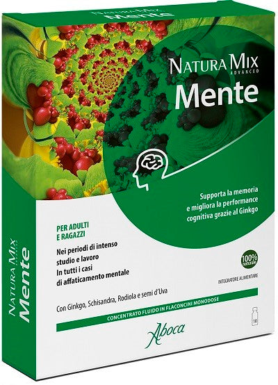 aboca natura mix advanced mente 10 flaconcini aboca ean 8032472021612