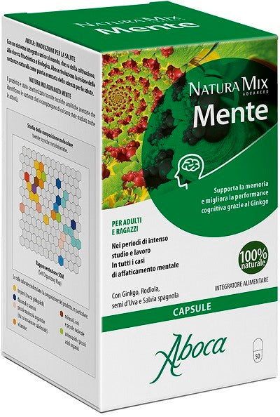 aboca natura mix advanced mente 50 capsule aboca ean 8032472021636