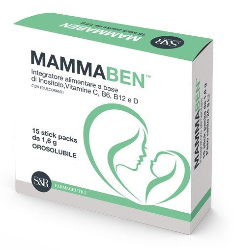 sr farmaceutici mammaben 15 stickpack sr farmaceutici ean 8052990891054