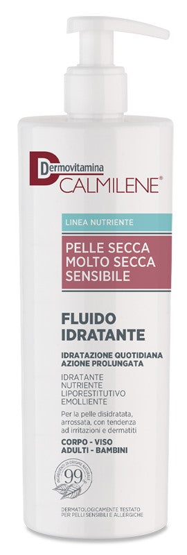 pasquali dermovitamina dermovitamina calmilene fluido idratante per pelle secca molto secca e sensibile 500 ml dermovitamina ean 8032738385298