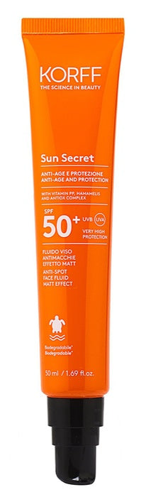 korff beauty korff sun secret fluido viso antimacchie effetto matt spf50 50 ml korff ean 8050519680134