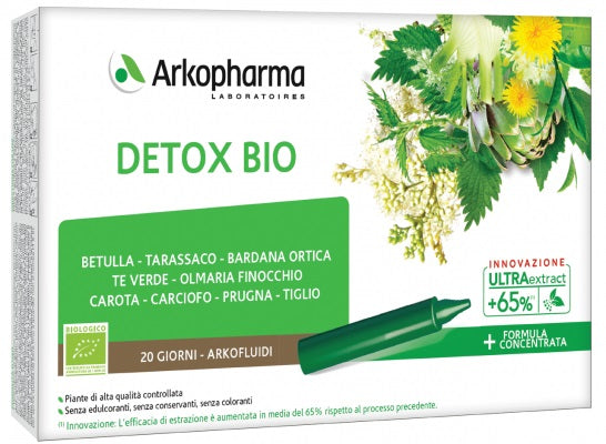 arkofarm arkofluidi detox bio 20 fiale arkofarm ean 3578830120214
