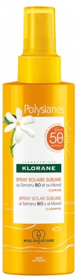 pierre fabre klorane spray solare sublime spf 50 corpo 200 ml klorane ean 3282770206524