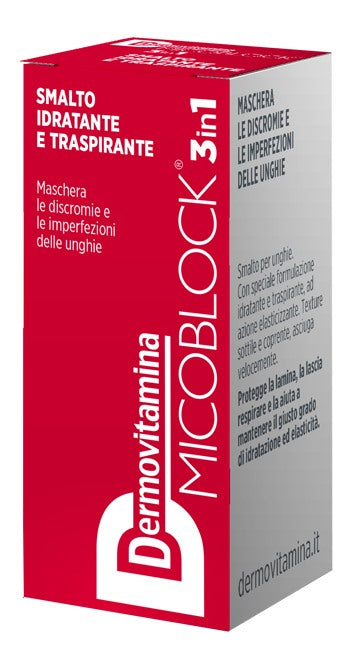 pasquali dermovitamina dermovitamina micoblock 3 in 1 smalto idratante e traspirante rosso 5 ml dermovitamina ean 8032738385373