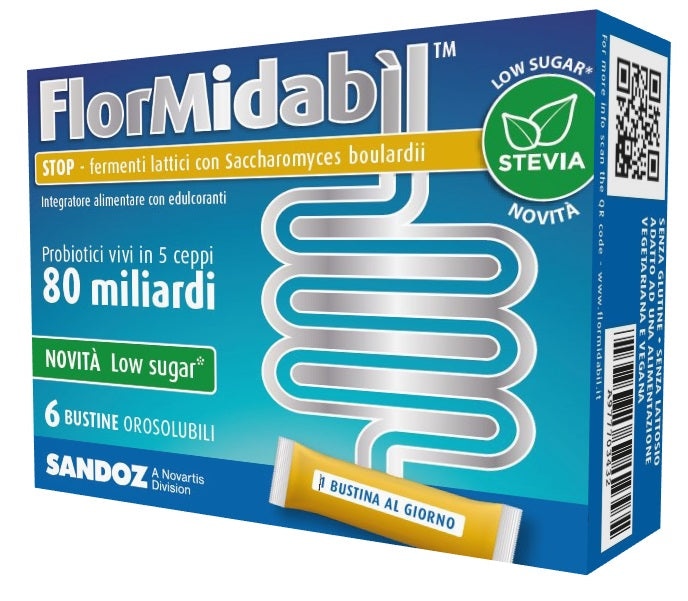 polifarma flormidabil stop 6 bustine con stevia flormidabil