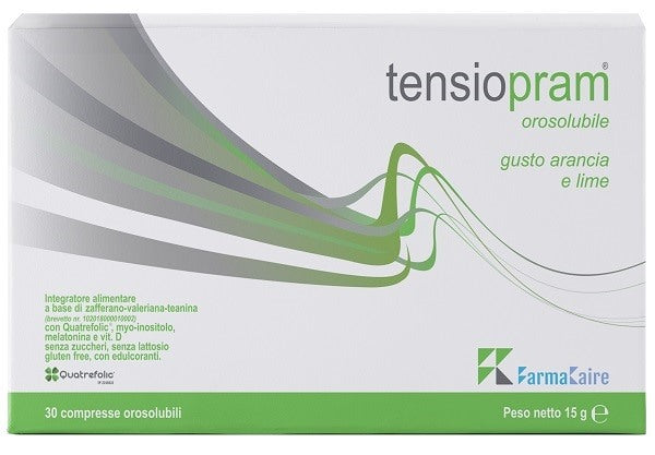 farmakaire tensiopram orosolubile 30 compresse masticabili gusto arancia e lime