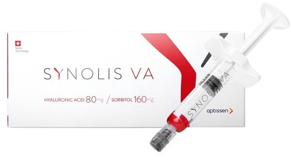 aptissen italia synolis v a soluzione iniettabile viscoelastica isotonica in siringa preriempita di sodio ialuronato 80mg e sorbitolo 160mg capacita siringa 4ml monoshot 1 pezzo ean 7640164440217