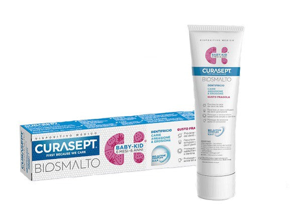 curasept curasept biosmalto dentifricio baby kid fragola carie abrasione erosione 50 ml curasept ean 8056746071196