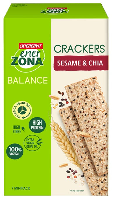 enervit enerzona crackers sesame chia 25 g enervit ean 8007640934537