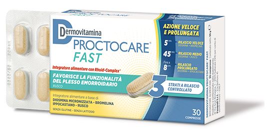 pasquali dermovitamina dermovitamina proctocare fast 30 compresse dermovitamina ean 8032738385489