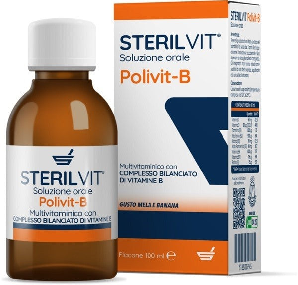 steril farma sterilvit polivit b soluzione orale gusto mela banana 100 ml sterilfarma