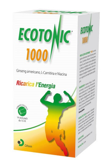 difass international ecotonic 1000 14 stick pack 15 ml difass