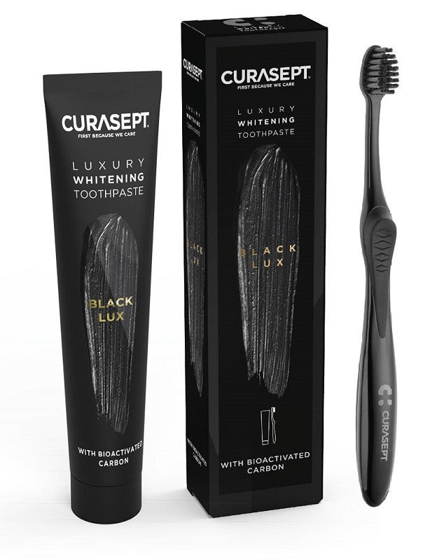 curasept curasept black luxury whitening dentifricio 75 ml spazzolino curasept ean 8056746071486