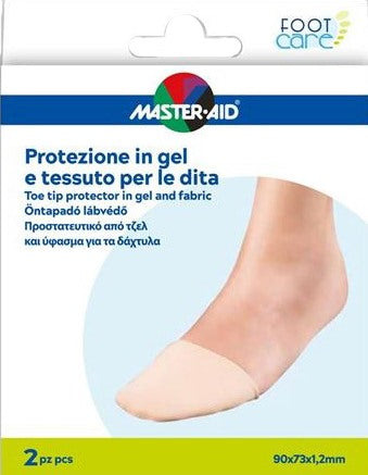 pietrasanta protezione in gel e tessuto master aid footcare punta dei piedi 2 pezzi c16 master aid ean 8032956145285