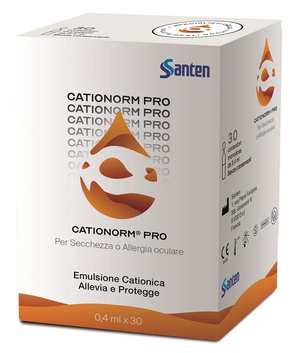 santen italy cationorm pro ud 30 flaconcini monodose da 04 ml cationorm ean 4987084308863