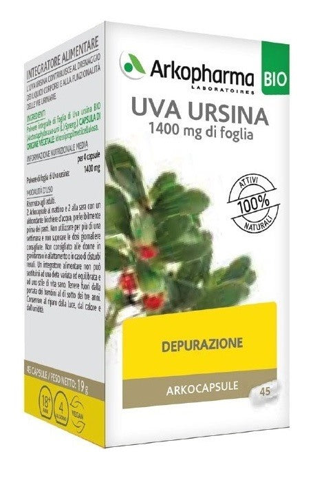 arkofarm arko capsule uva ursina bio 45 capsule arkofarm ean 3578835610024