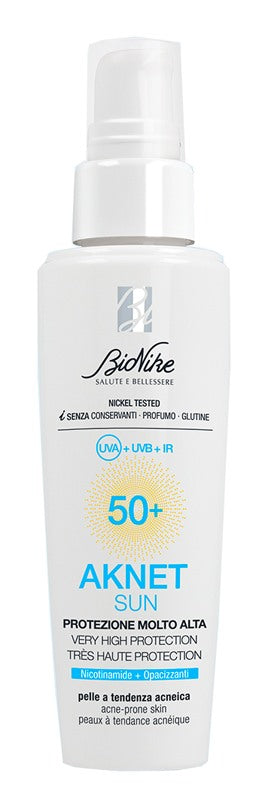 icim bionike aknet sun protezione molto alta spf50 50 ml bionike ean 8029041229012