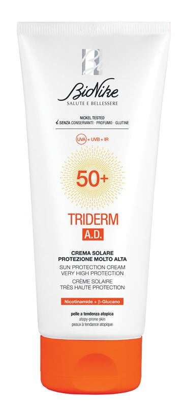 icim bionike triderm ad crema solare spf50 200 ml bionike ean 8029041219518