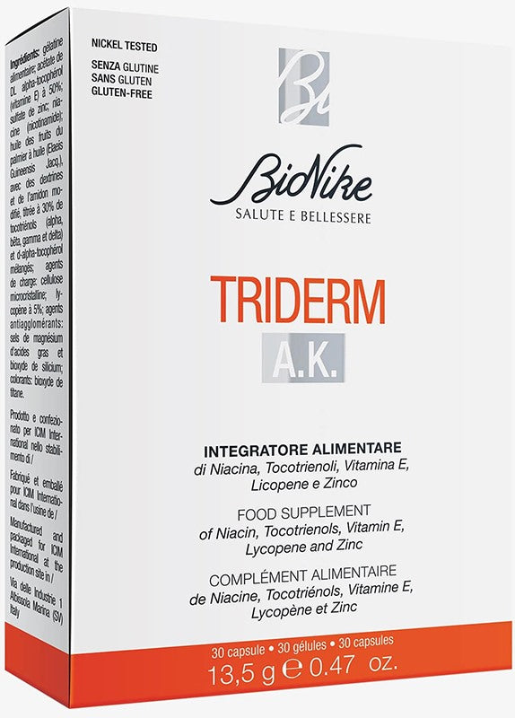 icim bionike triderm ak 30 capsule bionike ean 8029041219914