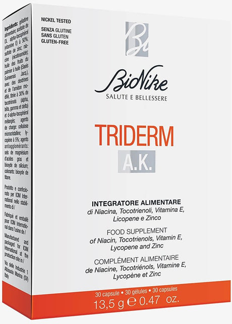 icim bionike triderm ak 30 capsule bionike ean 8029041219914