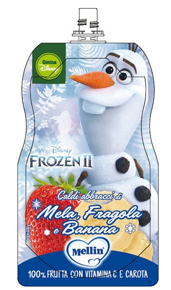mellin pouch disney frozen mela fragola banana 110 g mellin ean 8017619400710