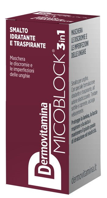 pasquali dermovitamina dermovitamina micoblock 3 in 1 smalto idratante e traspirante bordeaux 5 ml dermovitamina ean 8032738385618