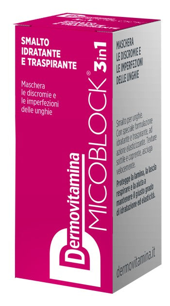 pasquali dermovitamina dermovitamina micoblock 3 in 1 smalto idratante e traspirante fucsia 5 ml dermovitamina ean 8032738385649