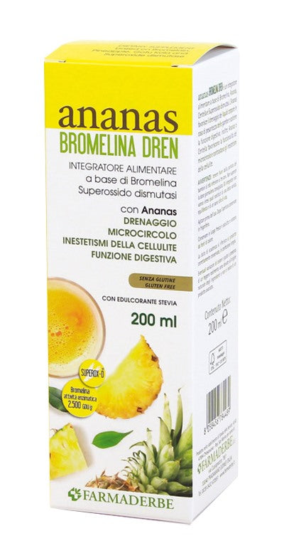 farmaderbe ananas bromelina dren 200 ml farmaderbe ean 8058456784489