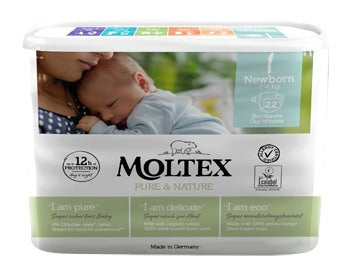 serenity pannolini moltex pure nature new born 2 5 kg taglia 1 22 pezzi ean 4018639010037