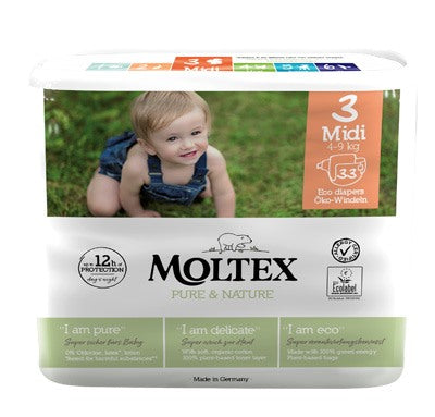serenity pannolini moltex pure nature midi 4 9 kg taglia 3 33 pezzi moltex ean 4018639010051