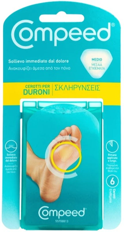 perrigo hra compeed cerotti per duroni medio 6 pezzi compeed ean 3663555001945