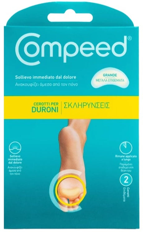 perrigo hra compeed cerotti per duroni largo 2 pezzi compeed ean 3663555001549