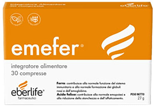 eberlife emefer 30 compresse eberlife farmaceutici