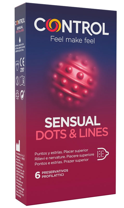 pikdare control sensual dotslines 6 pezzi control ean 8411134140838