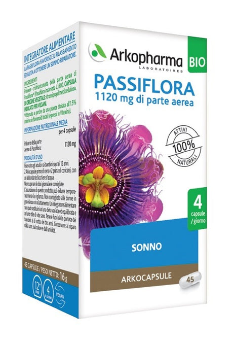 arkofarm arko capsule passiflora 45 capsule bio arkofarm ean 3578835610291