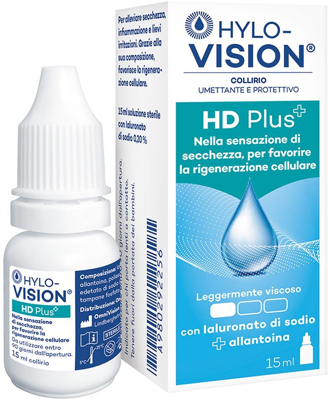 omnivision italia hylovision hd plus collirio umettante e protettivo 15 ml hylovision