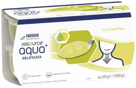 nestle health resource aqua acqua gelificataapplepear cup 6 4x125 g nestle ean 7613038700588
