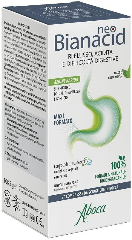 aboca neobianacid 70 compresse masticabili neobioanacid ean 8032472021391