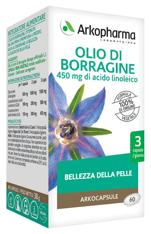 arkofarm arkopharma olio di borragine 60 perle arkofarm ean 3578835610277