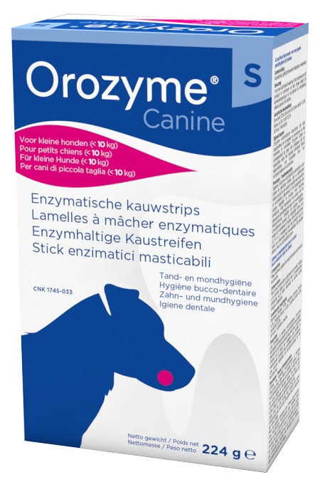 ecuphar italia orozyme canine strisce enzimatiche masticabili per cani di taglia piccola orozyme ean 5420045701314