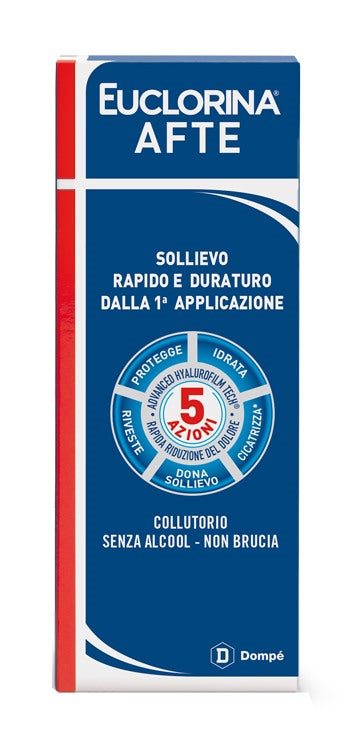dompe farmaceutici euclorina afte collutorio 120 ml euclorina ean 8024825001013