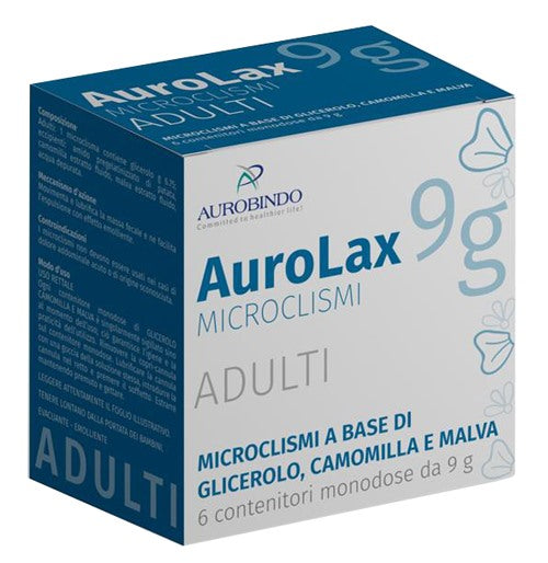 aurobindo etico microclismi per adulti aurolax 6 contenitori 9 g aurolax