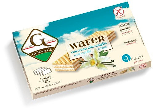 rarifarm wafer con crema alla vaniglia 4 porzioni x 45 g guidolce ean 8052282120053