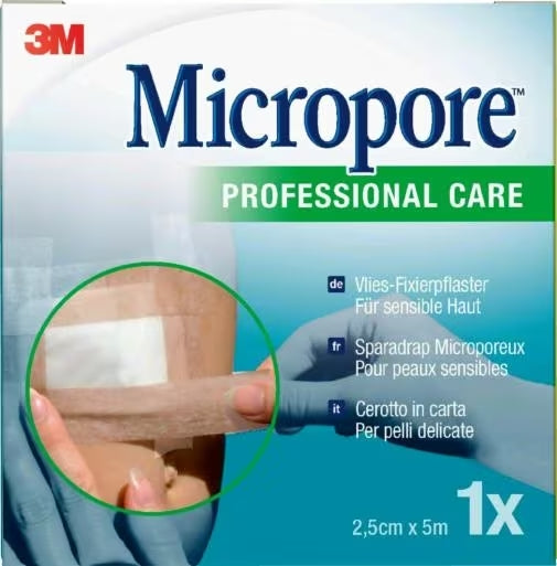 3m italia polifarma cerotto in carta micropore surgical tape m5x25mm dispenser micropore ean 4054596761247