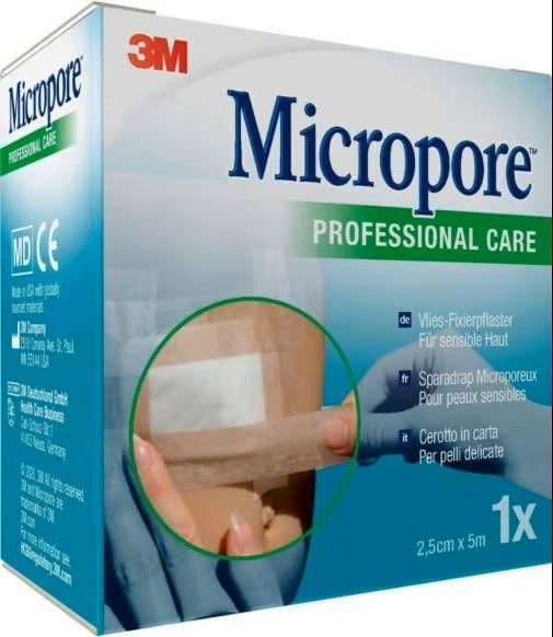 solventum italy cerotto in carta micropore surgical tape tan m5x25mm micropore ean 4054596751736