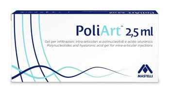mastelli promo siringa intra articolare preriempita poliart 25ml polinucleotidi 10mgml e acido ialuronico 10mgml 25 ml mastelli ean 8053303260048