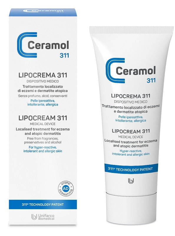 unifarco ceramol lipocrema 311 100 ml unifarco ean 8029408107014