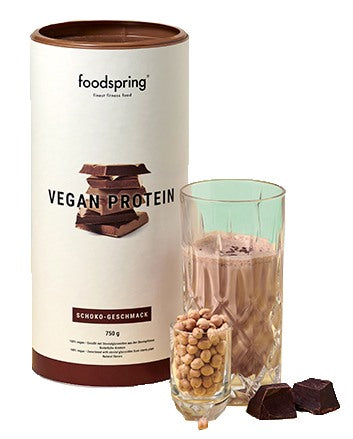 food spring vegan protein chocolate 750 g foodspring ean 4260363487467