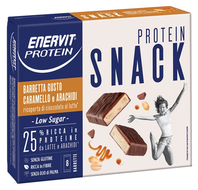 enervit enervit protein snack caramello arachidi low sugar 8 barrette 31 g enervit ean 8007640925061